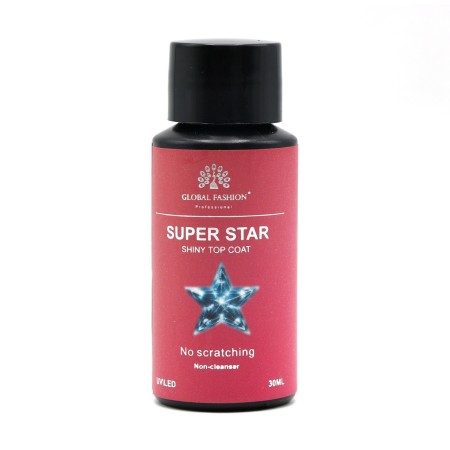Топ без липкого шару Global Fashion Superstar Shiny Top Coat, 30 мл (антицарапка)